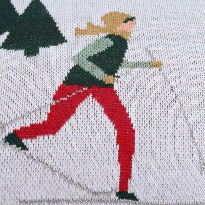 Подушка вязаная Let's Ski 45X45 CM 4