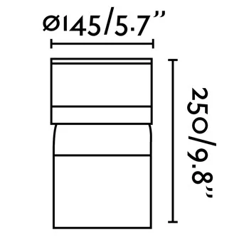Ландшафтный светильник Sete LED 15X15X25 CM 4