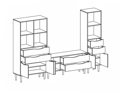 Композиция Like 2 270X40X180 CM 3
