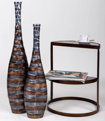 Ваза металлическая STRIPES 18X6X82 CM 5