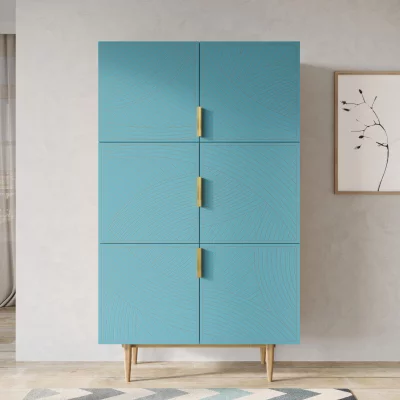 Большой комод Line 100X45X170 CM blue 4