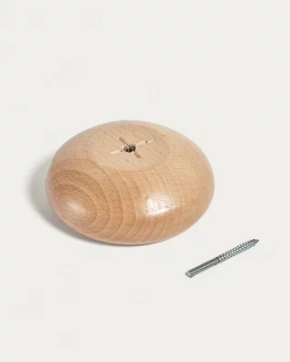 Набор из 3 настенных крючков из массива бука с натуральной отделкой 10X4.5X10 CM 3