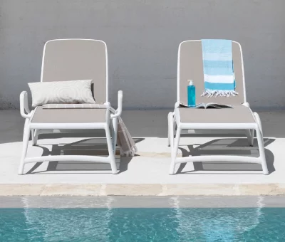 Шезлонг-лежак пластиковый Atlantico 172-204X70X35 CM 4