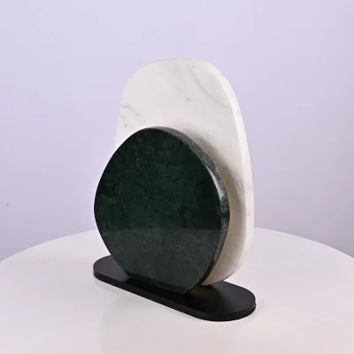 Настольный декоративный светильник Stoni Green Led 27X11X32 CM 4