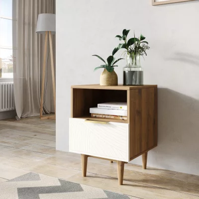 Тумбочка прикроватная Line 40X35X50 CM beige 3