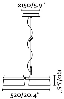 Подвесной светильник Loop LED 52X52X19 CM 6