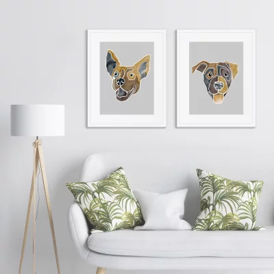Постер Happy dogs No1 42X52 / 42X52 CM 4