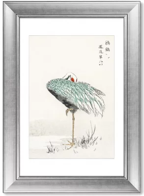 Набор из двух постеров в раме White-Naped Cranes 51X71 / 51X71 CM 4