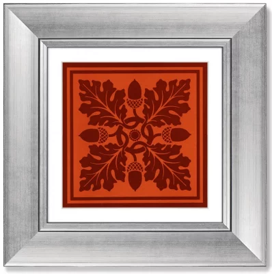 Набор из 4-х картин Floral pattern 36X36 / 36X36 / 36X36 / 36X36 CM 5