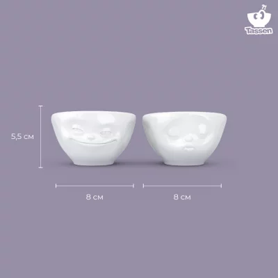 Набор из двух чаш Grinning & Kissing 100 ml 3
