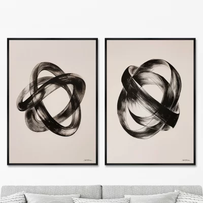 Набор из двух постеров на холсте The Singularity 75X105 / 75X105 CM 8