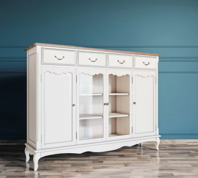 Комод-витрина Leontina 160X42X120 CM 3