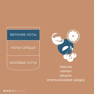 Свеча ароматическая Bisquit&Berries 40 часов горения 6