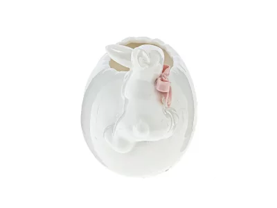 Конфетница Зайчик с розовым бантиком 11X7X9 CM 4