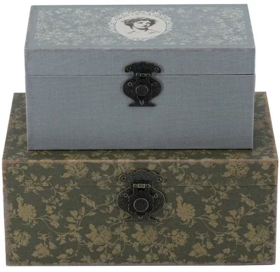 Набор из двух шкатулок Bendigeidfran 29X18X13 / 24X13X11 CM 3