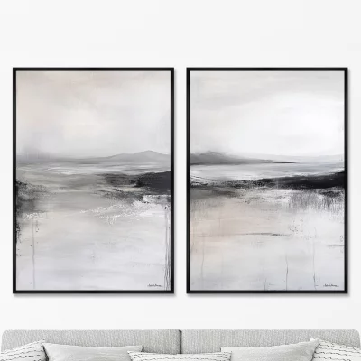 Набор из двух постеров на холсте The icy deserts of the Far North 75X105 / 75X105 CM 8