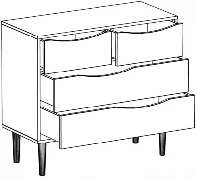 Комод Like 90X40X81 CM 3