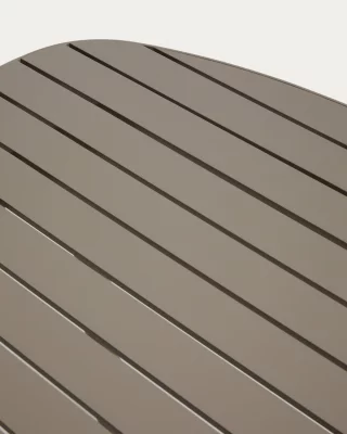 Уличный стол Joncols из алюминия с покрытием цвета тауп 180X90X75 CM 5