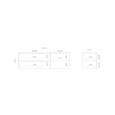 Тумба подвесная ML076L 8
