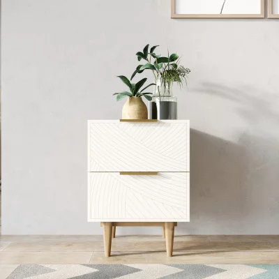 Тумбочка прикроватная Line 40X35X55 CM beige 4