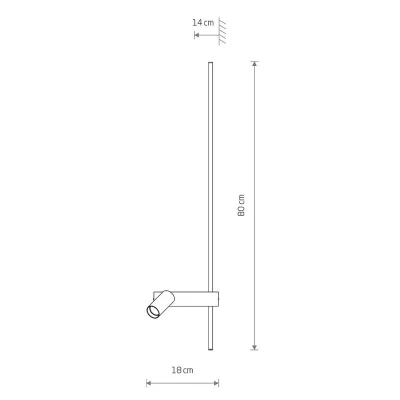 Настенный декоративный светильник Easy Led Right 5