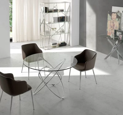 Современный дизайнерский стул Atelier 51X56X79 CM коричневый 3