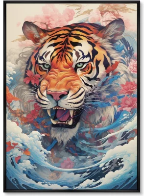 Набор из двух постеров на холсте Soaring Tigers 75X105 / 75X105 CM 3