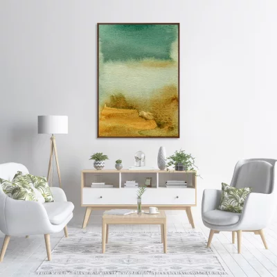 Репродукция на холсте Water eadge at the river bank 75X105 CM 3