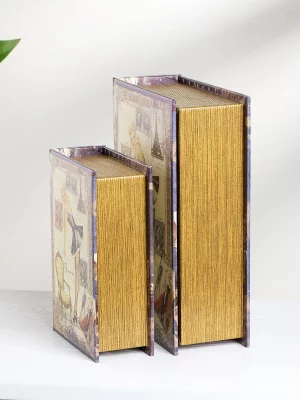 Набор из двух шкатулок в виде книг Laurin 19X8X27 / 14X6X20 CM 6