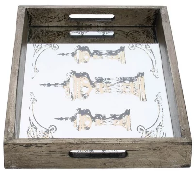 Комплект из двух декоративных подносов Konrad 43X27X5 / 40X24X5 CM 6