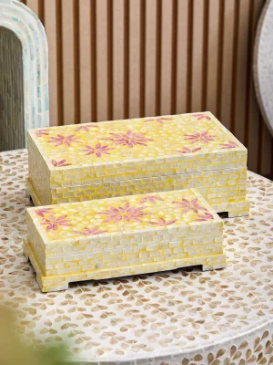 Набор из двух шкатулок Sarait 40X23X14 / 34X17X9 CM 5