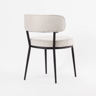 Стул Бодрум светло-бежевая ткань черные ножки 53X68X75 CM 4