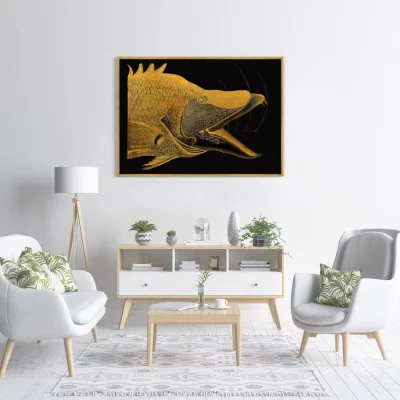 Репродукция картины на холсте Great Hog-Fish 105X75 CM 3