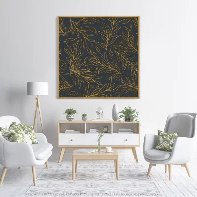 Постер на холсте Symphony of leaves 105X105 CM 3
