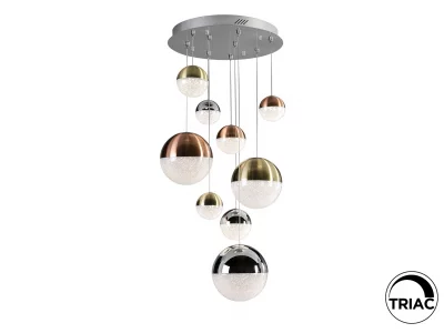 Подвесной светодиодный светильник Sphere 9L LED разноцветный 50X110 CM 6