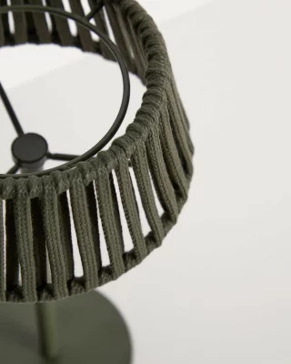 Уличный солнечный настольный светильник Aldet зеленый 16X16X30 CM 5