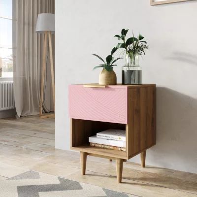 Тумбочка прикроватная Line 40X35X55 CM pink 3