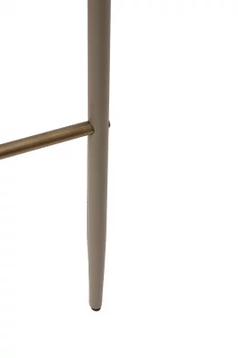 Барный стул из экокожи терракотово-бежевый 55X44X103 CM 7