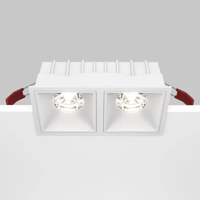 Встраиваемый светильник Alfa LED белый квадратный 10