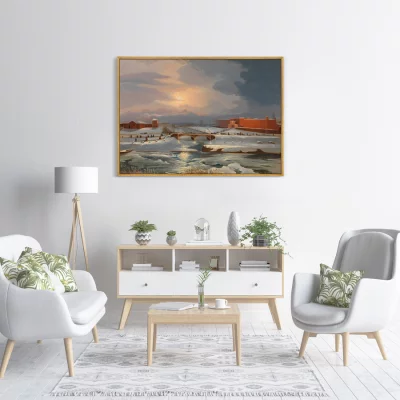 Постер на холсте Winter 105X75 CM 3