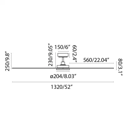 Потолочный вентилятор Siros 132 CM 4