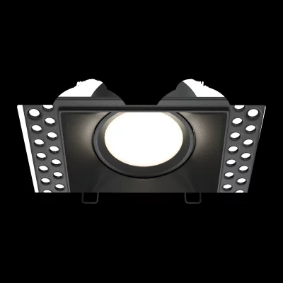 Встраиваемый светильник Dot черный квадратный 3