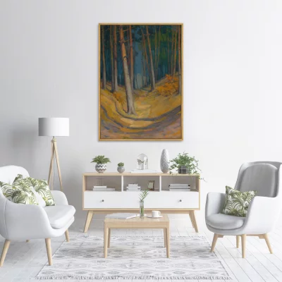 Репродукция картины на холсте Forest 75X105 CM 3