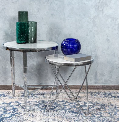 Вспомогательный столик Zarina Silver 45X45X50 CM 4