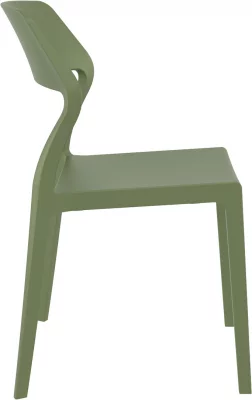 Стул пластиковый Snow 52X56X83 CM зелёный 5