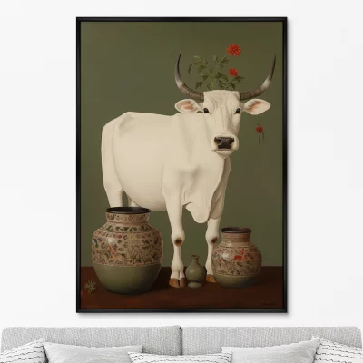 Постер на холсте Cows 75X105 CM 6