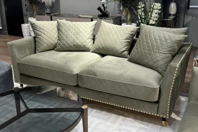 Диван Sorrento 220 трехместный, оливковый велюр 220X101X88 CM 11