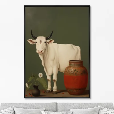 Постер на холсте Cows 75X105 CM 6