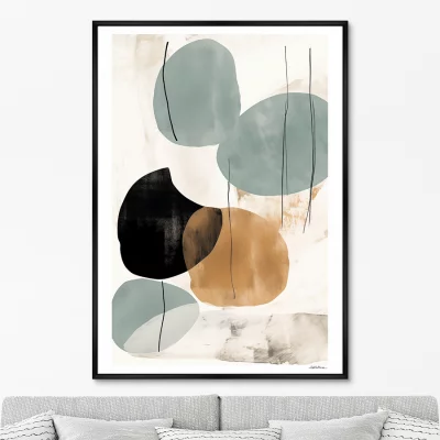 Постер на холсте Shapes in pastel colors 75X105 CM 6