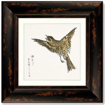 Диптих Japanese Yellow-throated Bunting 36X36 / 36X36 CM 4